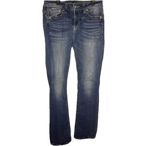 Miss Me Women's Heaven Mid Rise Boot Jeans Size 30x34 Y2K